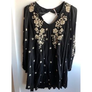 Free People Long Sleeve Mini Dress